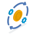 Circle money icon